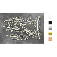Набор чипбордов Botany exotic 10х15 см №719 Серебряный