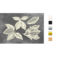 Набор чипбордов Botany exotic 10х15 см №720 Золото
