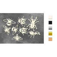 Набор чипбордов Botany exotic 10х15 см №723 Молочный