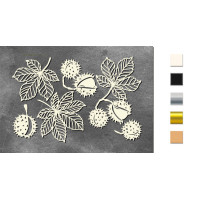 Набір чіпбордів Autumn botanical diary 10х15 см №735 Молочний