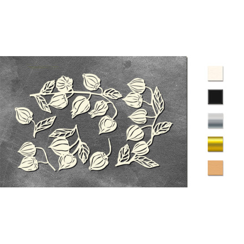 Набор чипбордов Autumn botanical diary 10х15 см №741 Серебряный