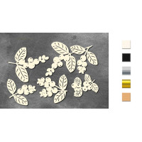 Набір чіпбордів Winter botanical diary 10х15 см №756 Молочний