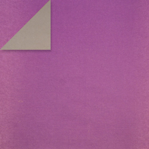 Лист крафт паперу двосторонній Фіолетовий/Срібло 30х30 см