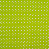 Лист крафт паперу з малюнком Білий горошок на салатовому 30х30 см