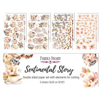 Набір двосторонніх картинок для вирізання Sentimental Story 15х20 см