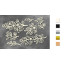Набор чипбордов Веточки с цветами 10х15 см №773 Черный