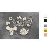 Набір чіпбордів Happy mouse day 10х15 см №786 Чорний
