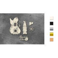 Набор чипбордов Happy mouse day 10х15 см №788 Дерево