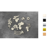 Набір чіпбордів Happy mouse day 10х15 см №789 Чорний
