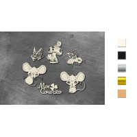 Набір чіпбордів Happy mouse day 10х15 см №790 Срібний
