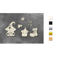 Набір чіпбордів Happy mouse day 10х15 см №792 Срібний