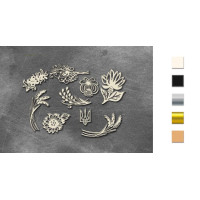 Набір чіпбордів Inspired by Ukraine 10х15 см №796 Срібний