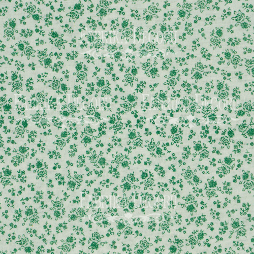 Отрез ткани 35х80 Цветочный принт зеленый