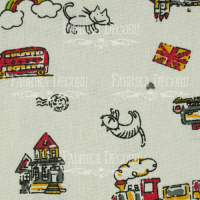 Відріз тканини 35х75 Кіт-мандрівник