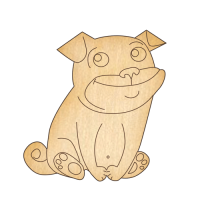 Заготовки для декорирования 51 Мопсик