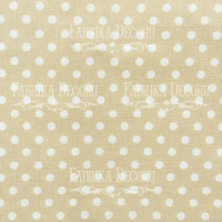 Отрез ткани 25х55 Горошек на бежевом