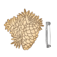 Заготовка для броши №032 Шишки-2 Заготовка для броши №032 Шишки-2