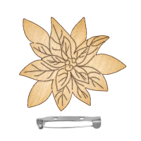 Заготівля для брошки №017 Пуансетія