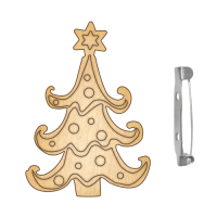 Заготовка для броши №004 Елка