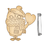 Заготівля для брошки №059 Совушка-3