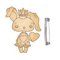 Заготівля для брошки №034 Зайчик-1