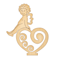 Заготовка для декорирования 106 Купидон на сердце