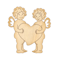 Заготовка для декорирования 104 Ангелочки и сердце