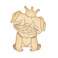 Заготовка для декорування 65 Закоханий песик-4