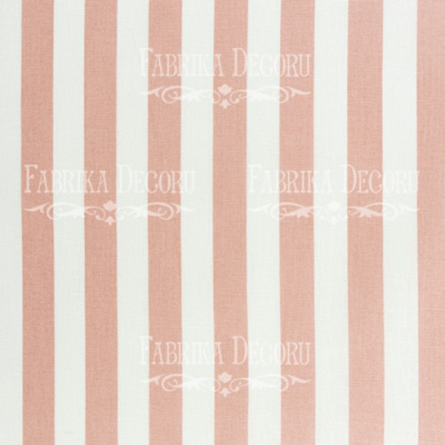 Відріз тканини 25х55 Біло-рожеві смуги