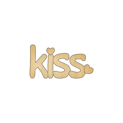 Заготовка из фанеры №134 Kiss