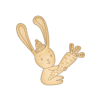 Заготовка для декорування 215 Пасхальний кролик