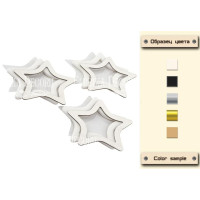 Набір заготовок для шейкерів Зірки 8x8 Срібний