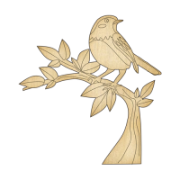 Заготовка для декорування 251 Пташка на гілці-1