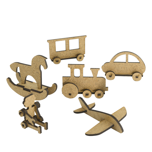 Набор фигурок 3D для украшения кукольных домиков и шедоубоксов Детские игрушки 6 шт, №59