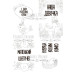 Набір листівок для розфарбовування аква чорнилами Scandi Baby Girl RU (рус) 8 шт 10х15 см