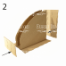 Настольный органайзер (конструктор) для хранения бумаг формата А3 и скрапбумаги 30х30 на 3 секции