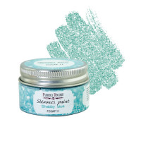 Краска с глиттером Shimmer paint Голубой шебби 30 мл