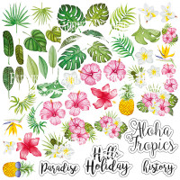 Лист з картинками для вирізання Wild Tropics 30,5 х30, 5 см