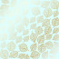Лист односторонней бумаги с фольгированием Golden Delicate Leaves Mint, 30,5 см х 30,5 см