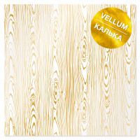 Лист кальки (веллум) із золотим візерунком Golden Wood Texture 30,5х30,5 см (Текстура дерева)