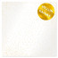 Лист кальки (веллум) із золотим візерунком Golden Mini Drops 30,5х30,5 см (Міні краплі)