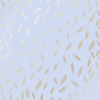 Аркуш одностороннього паперу з фольгуванням Golden Feather Purple, 30,5 х 30,5 см
