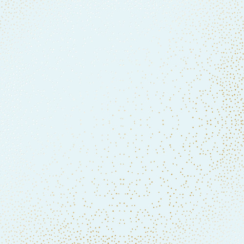 Лист односторонней бумаги с фольгированием Golden Mini Drops Mint, 30,5 см х 30,5 см