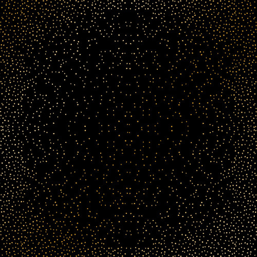 Лист односторонней бумаги с фольгированием Golden Mini Drops Black, 30,5 см х 30,5 см