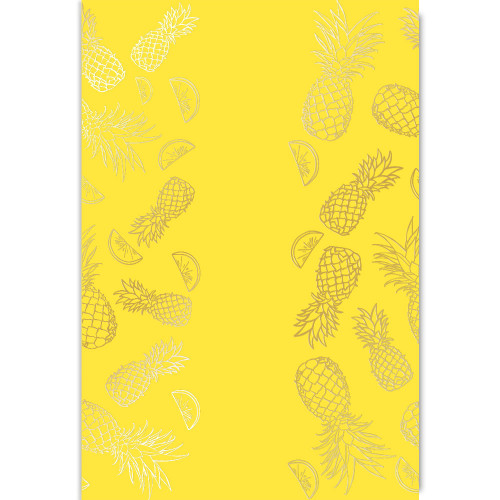 Аркуш одностороннього паперу з фольгуванням Golden Pineapple Yellow A4-1 21х30 см
