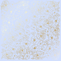 Лист односторонней бумаги с фольгированием Golden Pion Purple, 30,5 см х 30,5 см