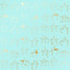 Аркуш одностороннього паперу з фольгуванням Golden Flamingo Turquoise, 30,5 см х 30,5 см