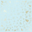 Лист односторонней бумаги с фольгированием Golden Dill Blue, 30,5 см х 30,5 см