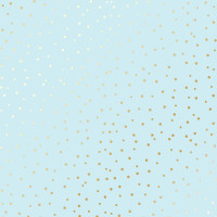 Аркуш одностороннього паперу з фольгуванням Golden Drops Blue, 30,5 см х 30,5 см