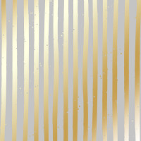 Лист односторонней бумаги с фольгированием Golden Stripes Gray, 30,5 см х 30,5 см